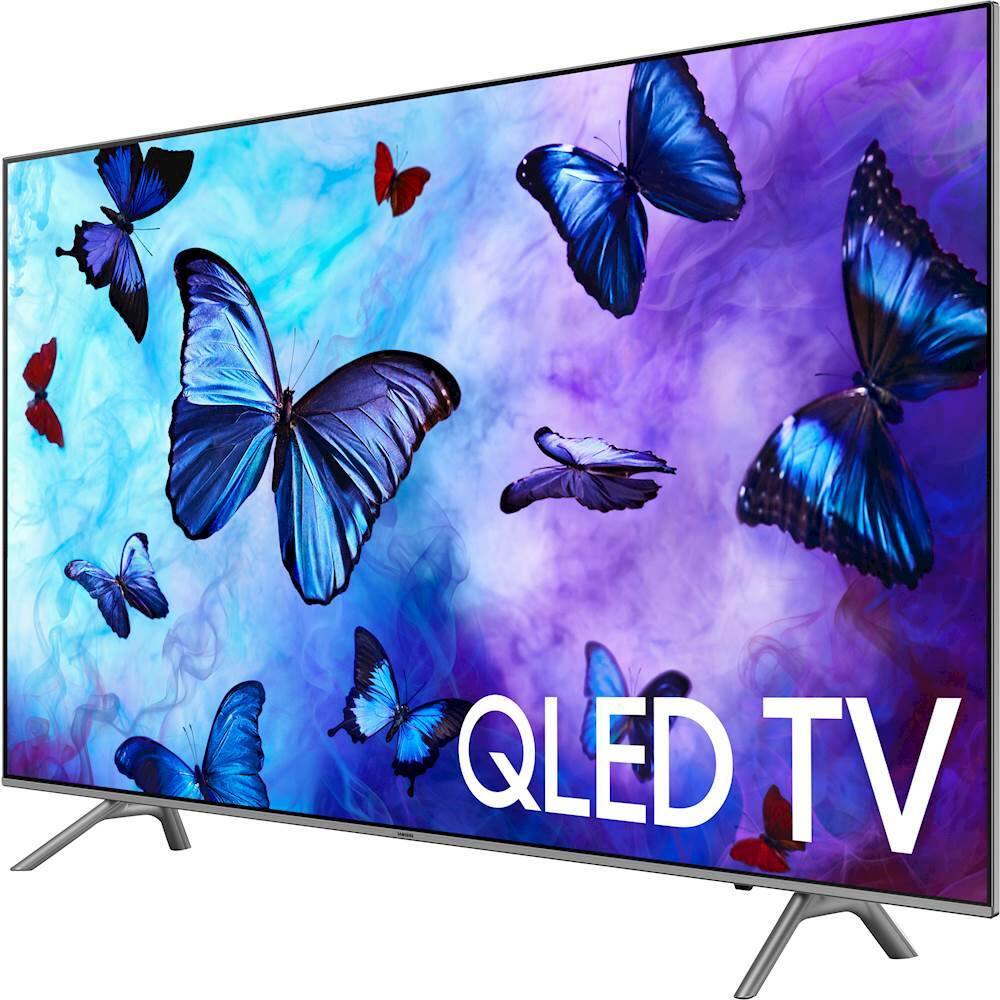 Left. Samsung - 75" Class - LED - Q6F Series - 2160p - Smart - 4K UHD TV with HDR.