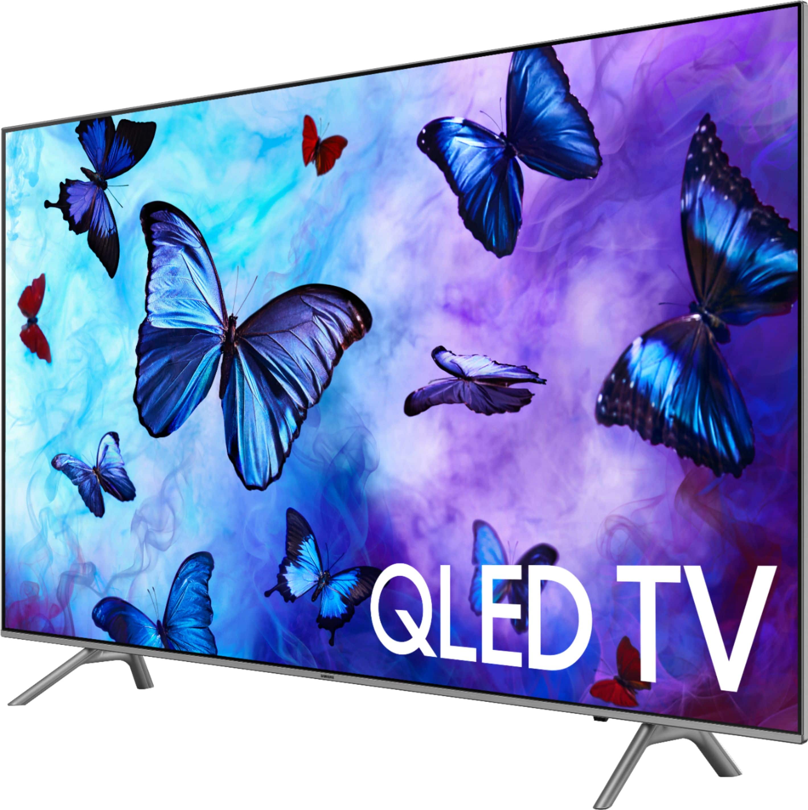 Left. Samsung - 55" Class - LED - Q6F Series - 2160p - Smart - 4K UHD TV with HDR.