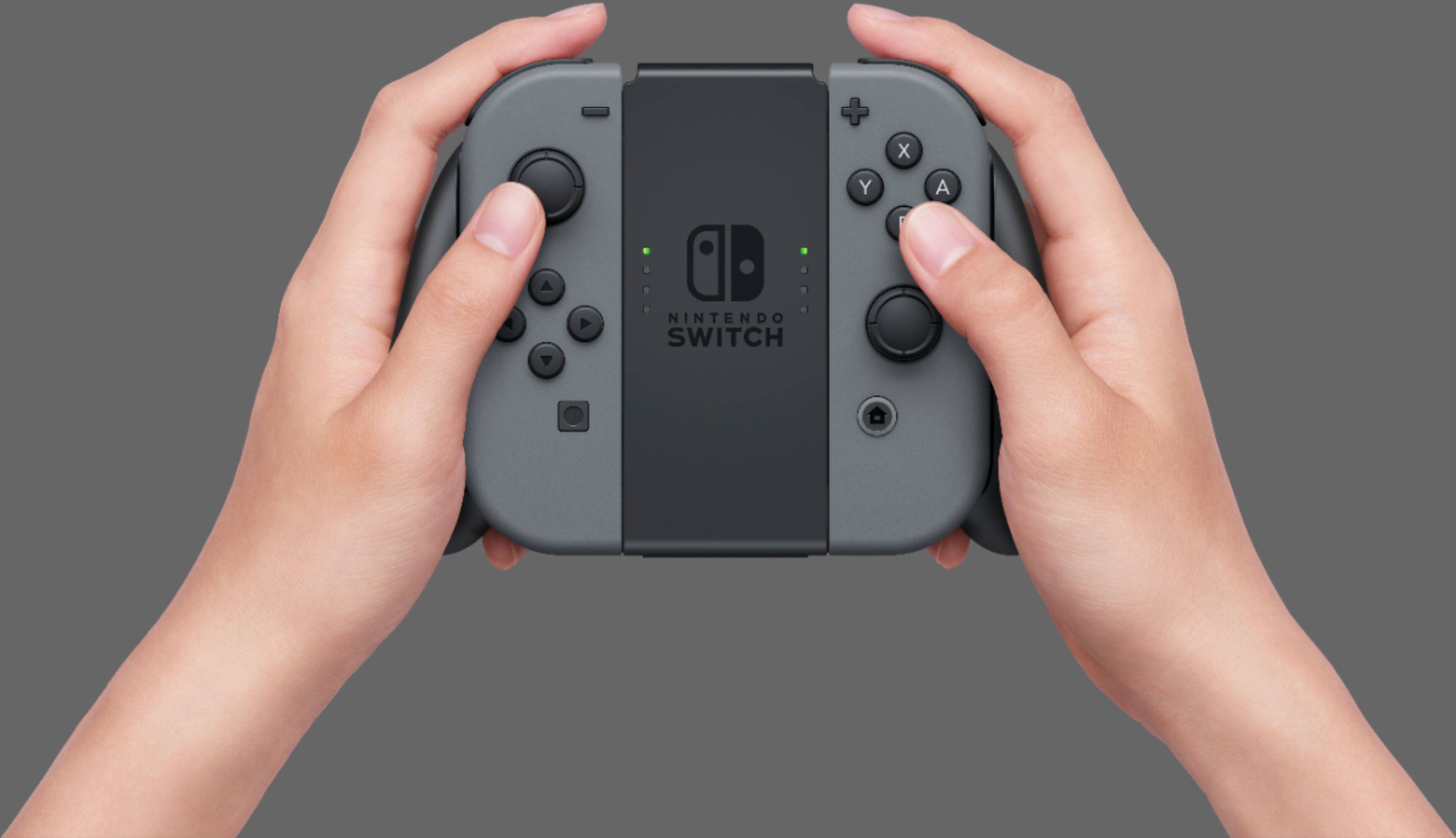 Nintendo Switch Version 2 Console with Gray Joy-Cons 