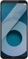 LG - Geek Squad Certified Refurbished Q6 4G LTE with 32GB Memory Cell Phone (Unlocked) - Platinum - Front_Zoom