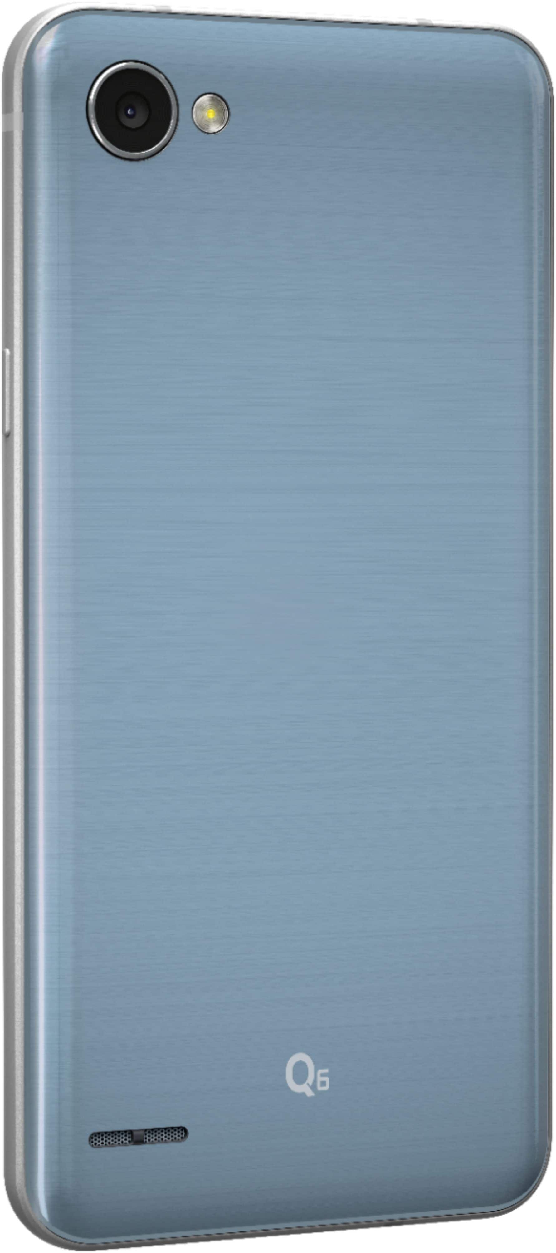 Alt View 12. LG - Geek Squad Certified Refurbished Q6 4G LTE with 32GB Memory Cell Phone (Unlocked) - Platinum.