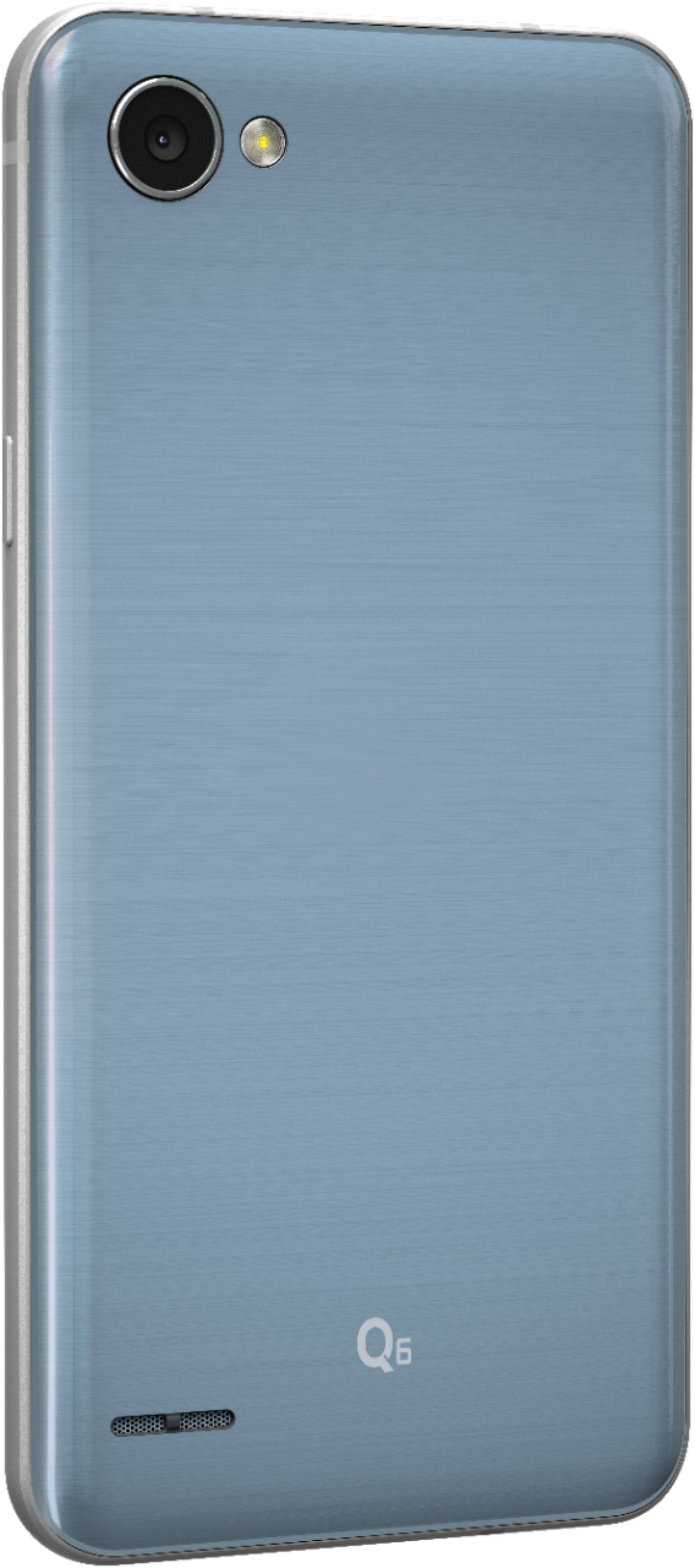 Alt View 12. LG - Geek Squad Certified Refurbished Q6 4G LTE with 32GB Memory Cell Phone (Unlocked) - Platinum.