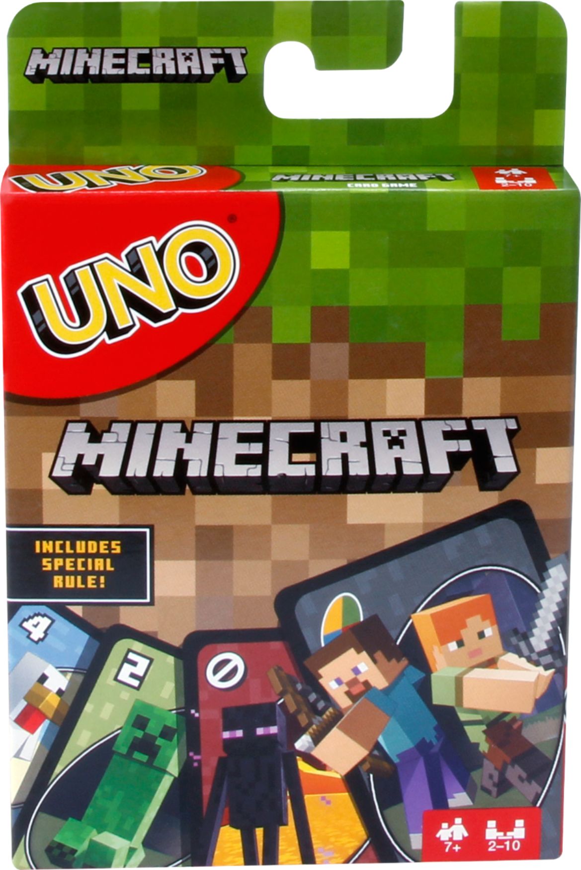Mattel Minecraft Themed UNO Card Game 2 to 10 Players Ages 7 for sale online 
