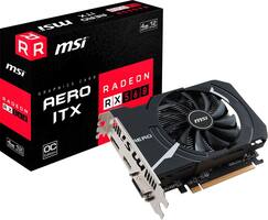 MSI - AMD Radeon RX 560 AERO ITX OC 4G GDDR5 PCI Express 3.0 Graphics Card - Black - Front_Standard