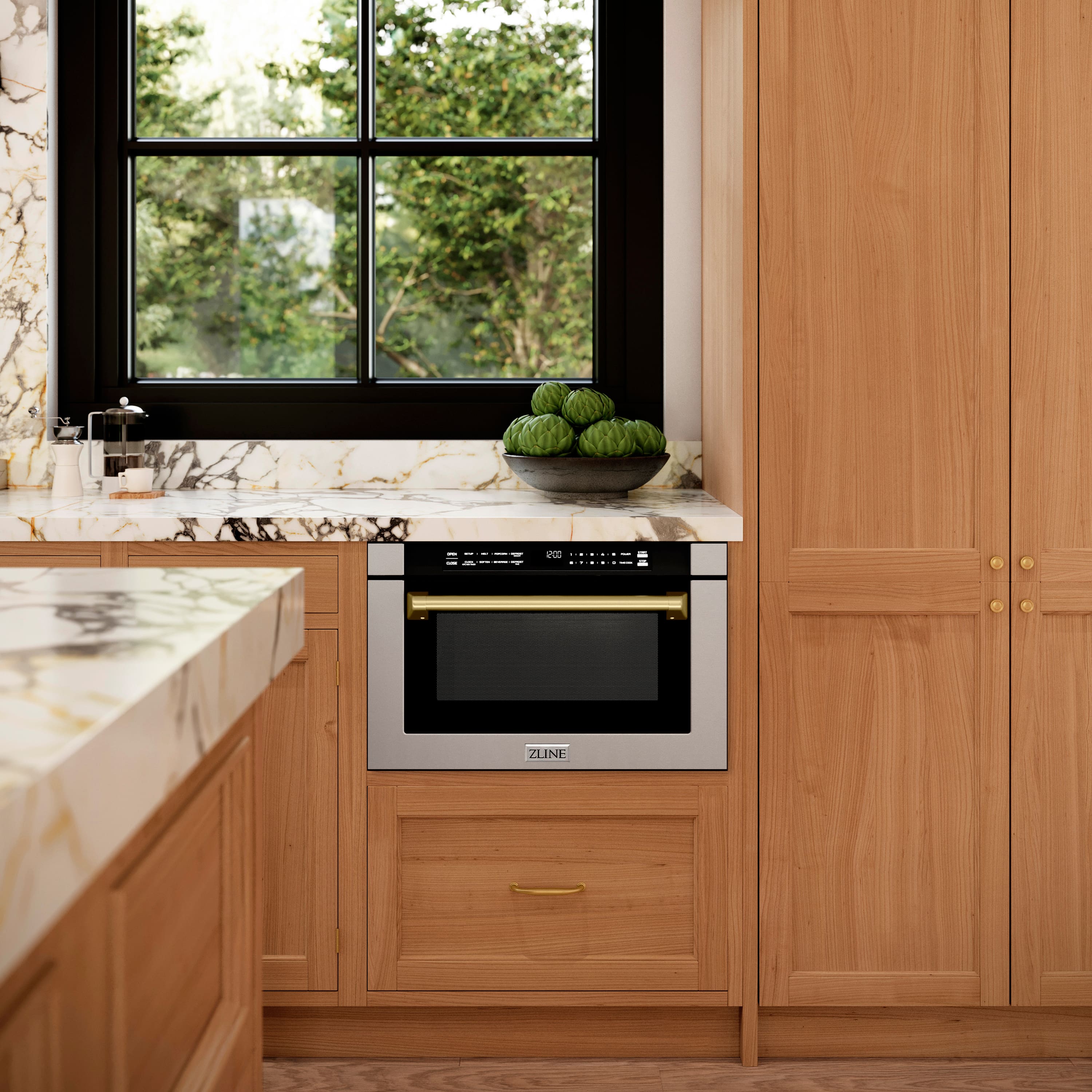 ZLINE Autograph Edition 24 in. 1.2 cu. ft. Built in Microwave