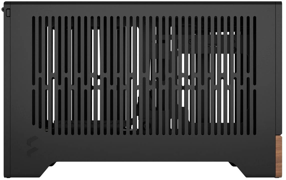 Alt View 15. Fractal Design - Terra Graphite with PCIe 4.0 Riser Mini-ITX Small Form Factor PC Case - Black.