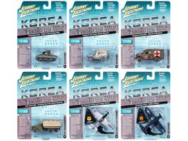 Johnny Lightning - "Korea: The Forgotten War" Military Set A of 6 pieces 2023 Release 1 Limited Edition to 2000 pieces Worldwide - Multicolor