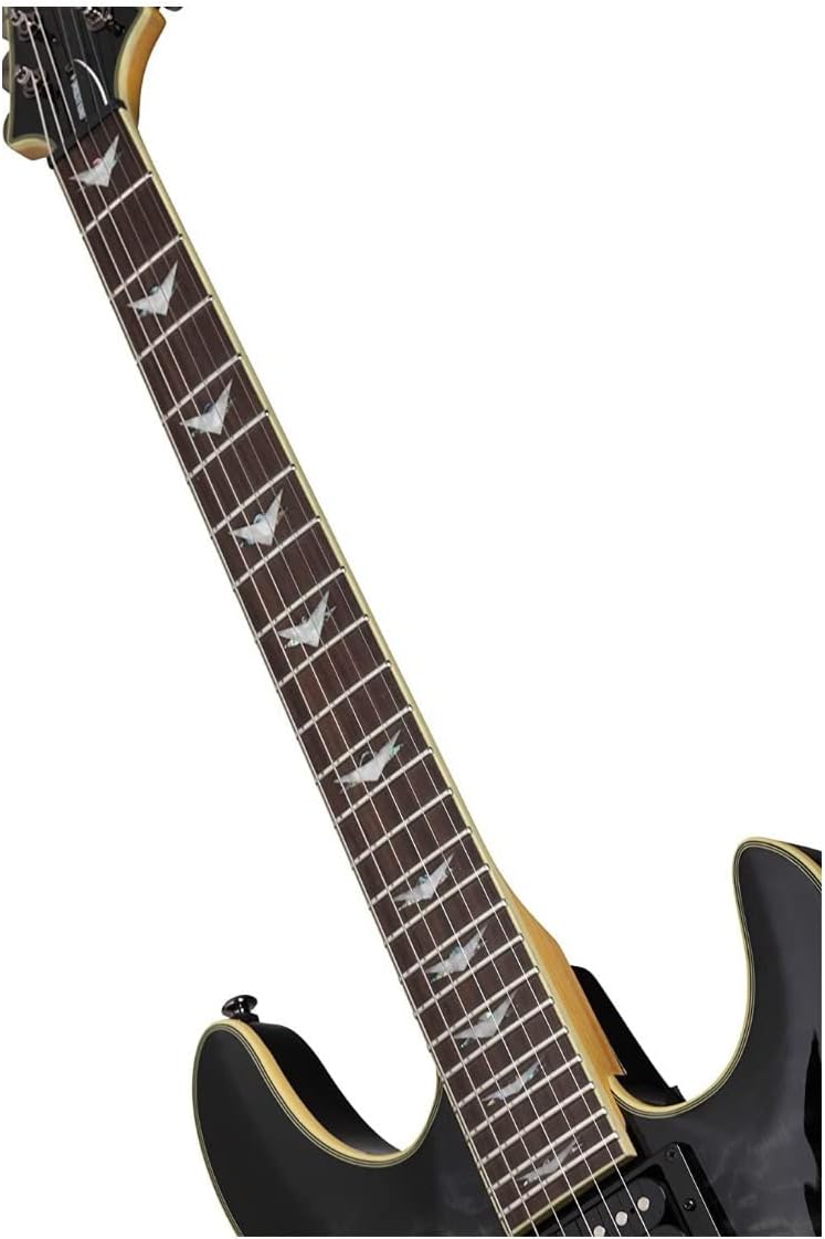 Alt View 2. Schecter - Schecter Omen Extreme-6 2025 Electric Guitar, See-Thru Black.