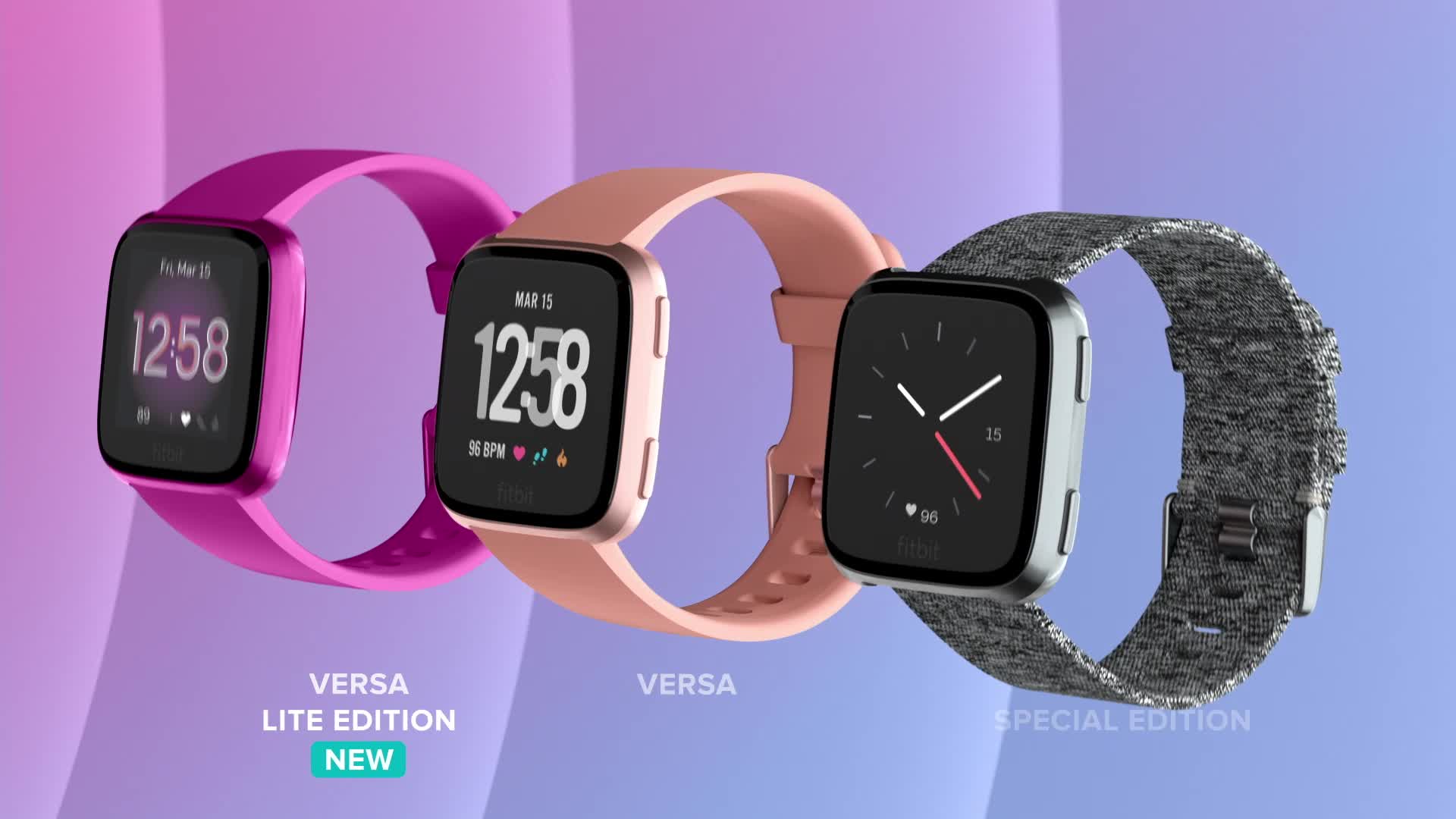 New Fitbit Peach/Rose Gold Aluminum Smartwatch FB504RGPK Versa 