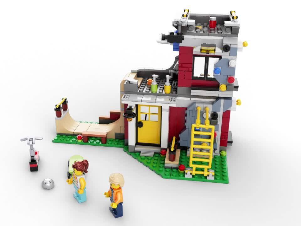 lego creator modular skate house