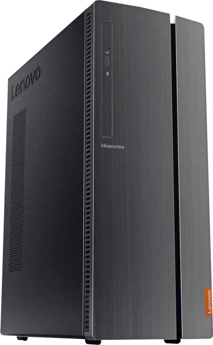 Angle View: Lenovo IdeaCentre 510A-15ICB 90HV - Tower - Core i5 8400 / 2.8 GHz - RAM 16 GB - HDD 1 TB - DVD-Writer - UHD Graphics 630 - GigE - WLAN: 802.11a/b/g/n/ac, Bluetooth 4.1 - Win 10 Home 64-bit - monitor: none - keyboard: US - black