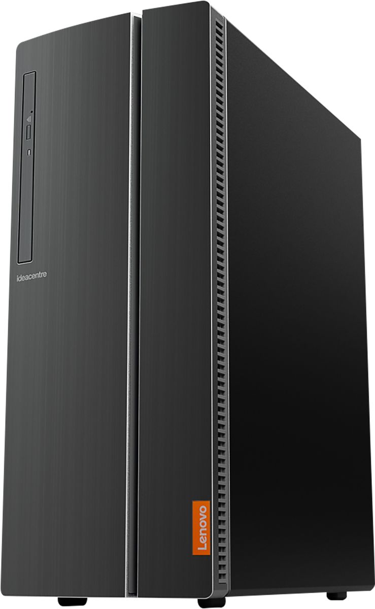 Left View: Lenovo IdeaCentre 510A-15ICB 90HV - Tower - Core i5 8400 / 2.8 GHz - RAM 16 GB - HDD 1 TB - DVD-Writer - UHD Graphics 630 - GigE - WLAN: 802.11a/b/g/n/ac, Bluetooth 4.1 - Win 10 Home 64-bit - monitor: none - keyboard: US - black