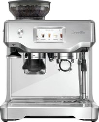 Breville - the Barista Touch Espresso Machine with 9 bars of pressure, Milk Frother and integrated grinder - Stainless Steel - Front_Zoom