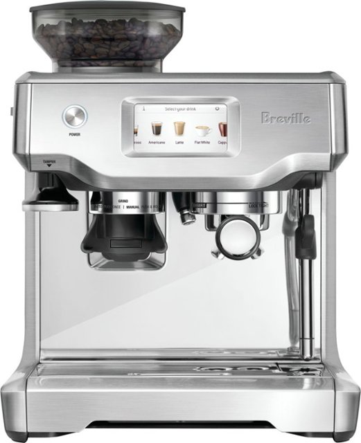 Breville – the Barista Touch Espresso Machine with 15 bars of pressure, Milk Frother and intergrated grinder – Stainless Steel