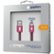 Alt View Zoom 1. BT Saphire - PwrMate 6.6' USB-to-Lightning Charge-and-Sync Cable - Pink.