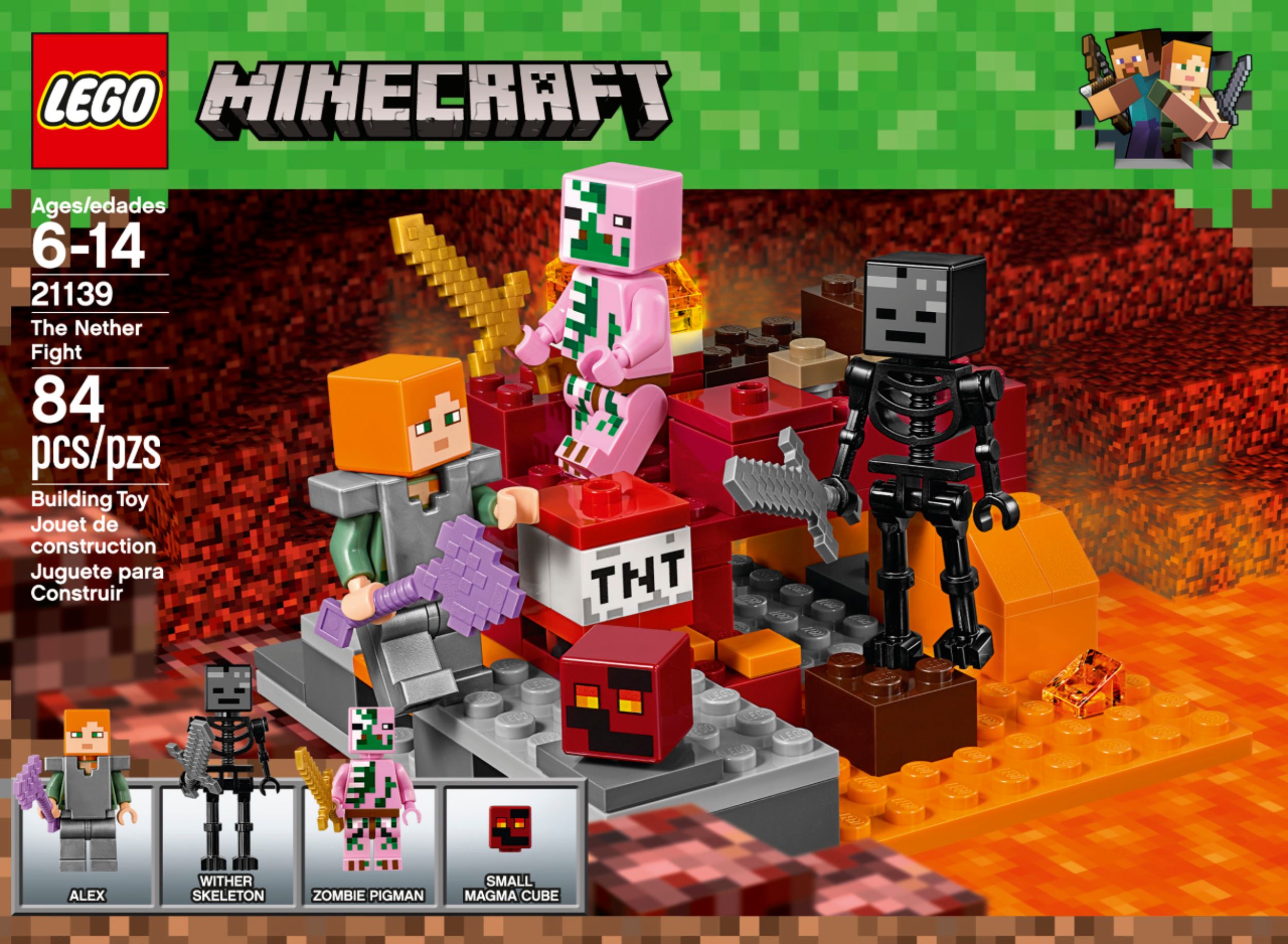 The Nether Fight 21139 | Minecraft® | Buy online at the Official LEGO® Shop  US