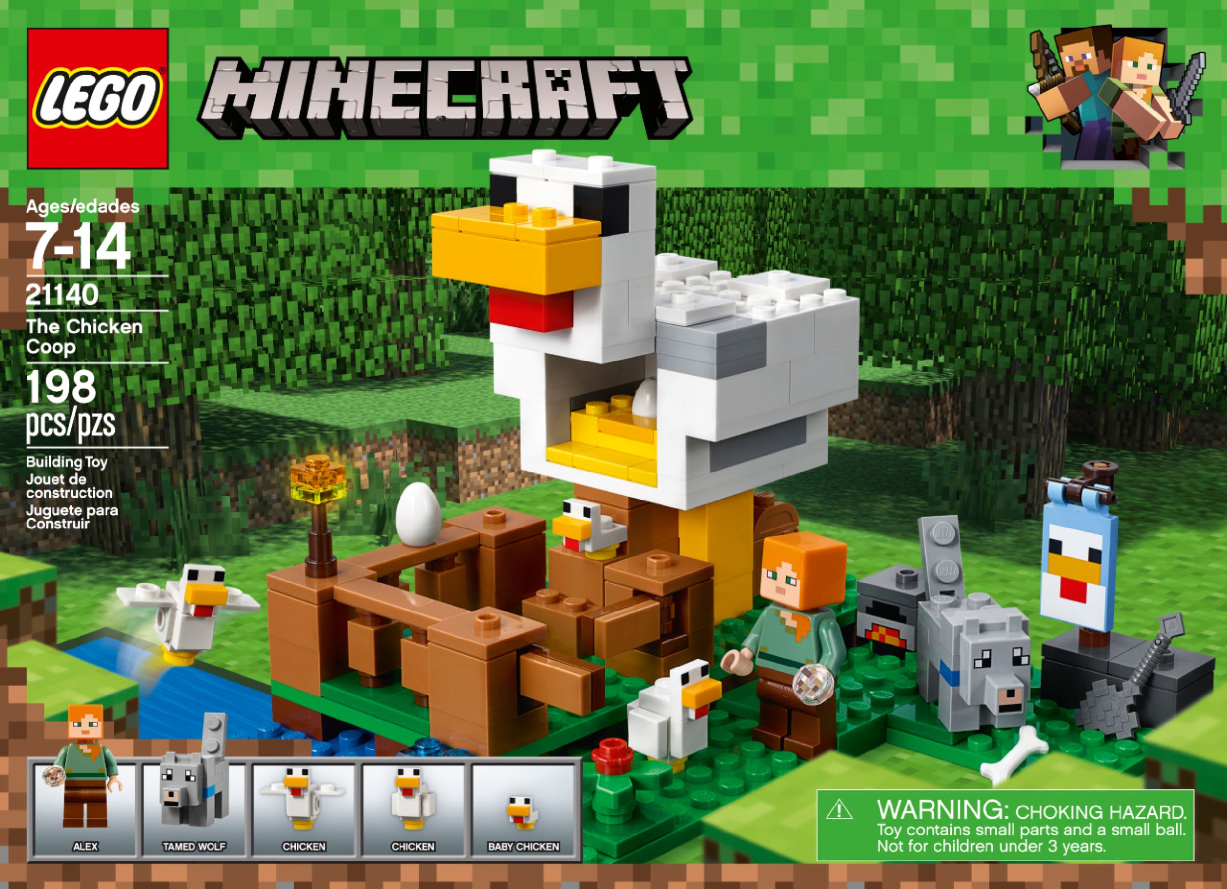 lego minecraft chicken farm