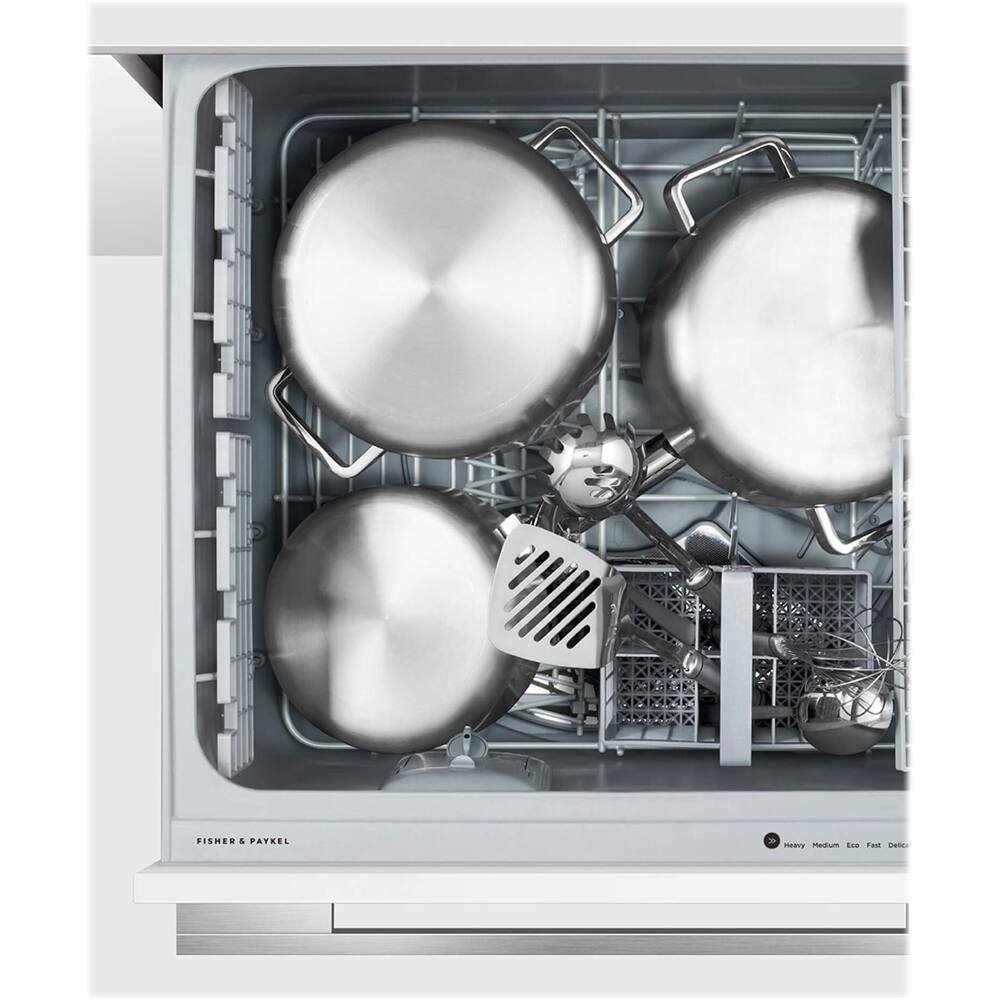 Alt View 12. Fisher & Paykel - 24" Top Control Built-In Dishwasher - Custom Panel Ready.