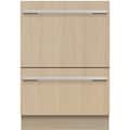 Fisher & Paykel - 24" Top Control Built-In Dishwasher - Custom Panel Ready