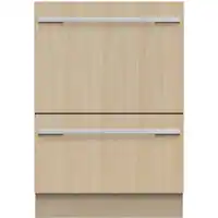 Fisher & Paykel - 24" Top Control Built-In Dishwasher - Custom Panel Ready - Front_Zoom