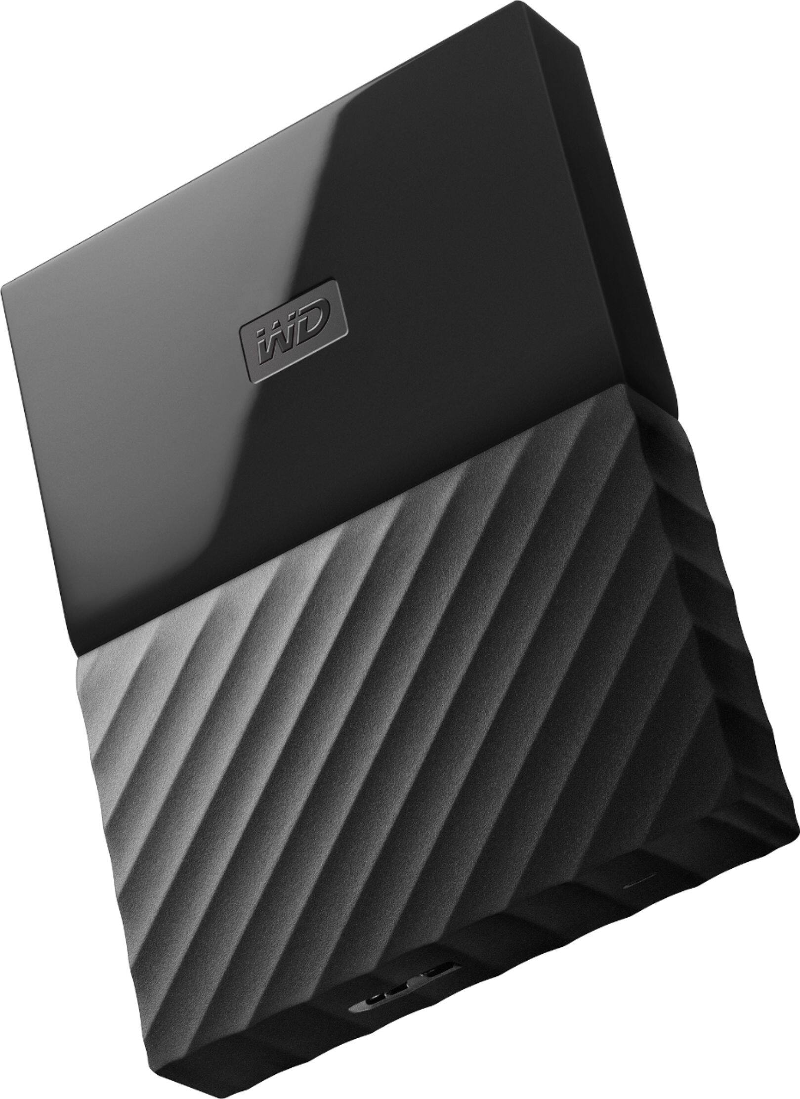 Alt View 13. WD - My Passport 2TB External USB 3.0 Portable Hard Drive with Hardware Encryption - Black.