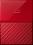 Front Zoom. WD - My Passport 2TB External USB 3.0 Portable Hard Drive with Hardware Encryption - Red.
