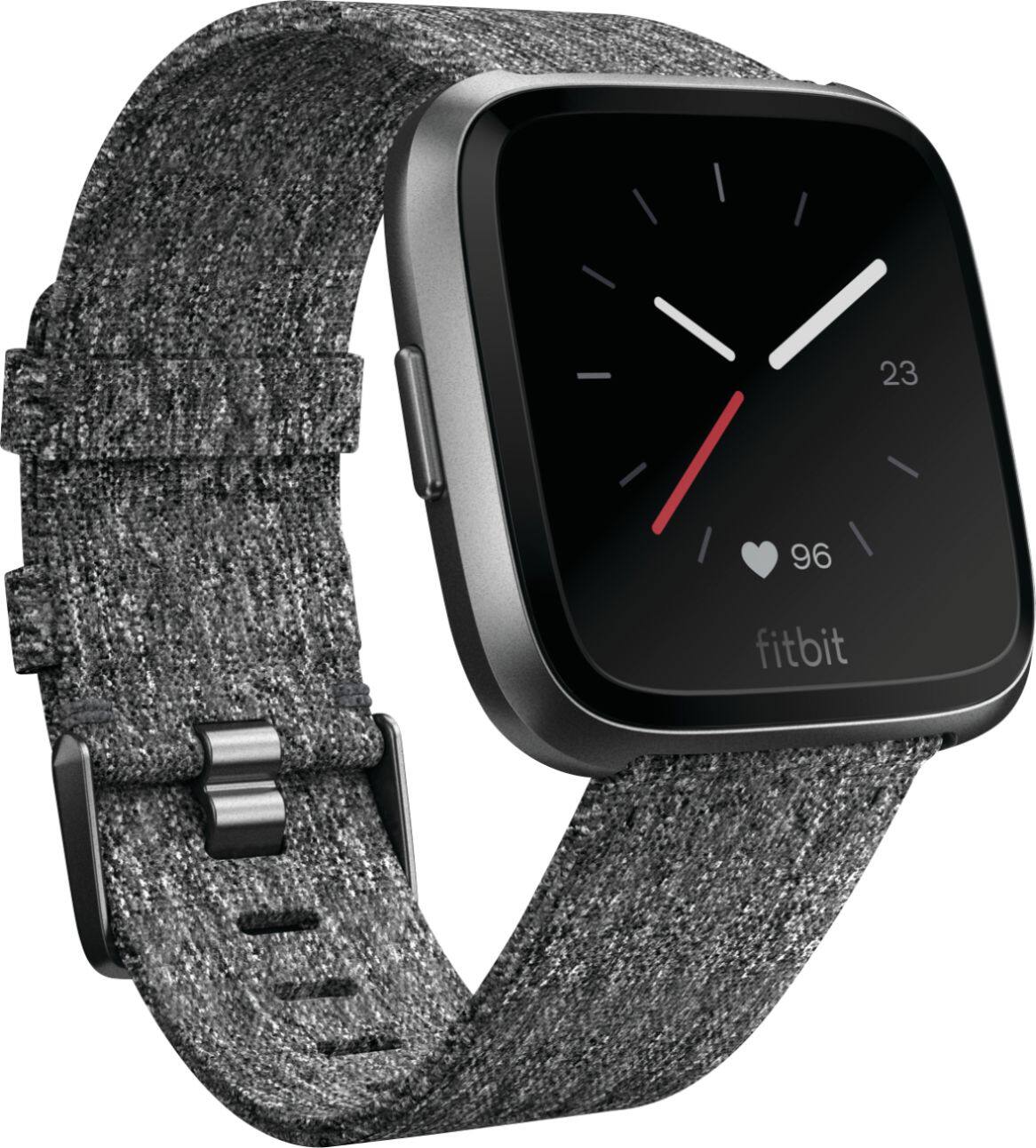 Angle. Fitbit - Versa Special Edition - Charcoal.