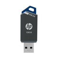 HP - 128GB USB 3.0 Flash Drive - Black - Front_Zoom