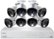 Front. Lorex - 8-Channel, 8-Camera Indoor/Outdoor Wired 4K 2TB DVR Surveillance System.