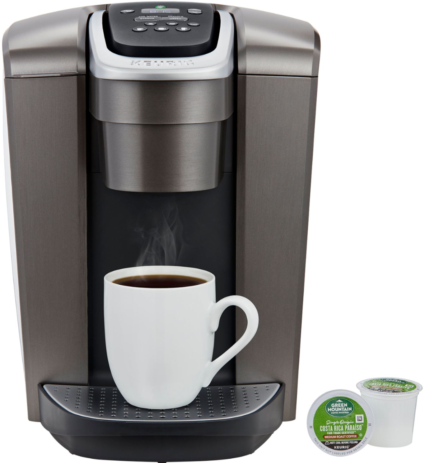 Brushed Slate Keurig K-Elite Single-Serve K-Cup Pod Coffee Maker 