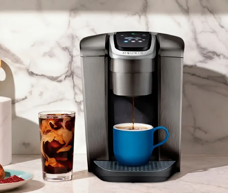 Alt View 15. Keurig - K-Elite Single Serve K-Cup Pod Coffee Maker - Brushed Silver.
