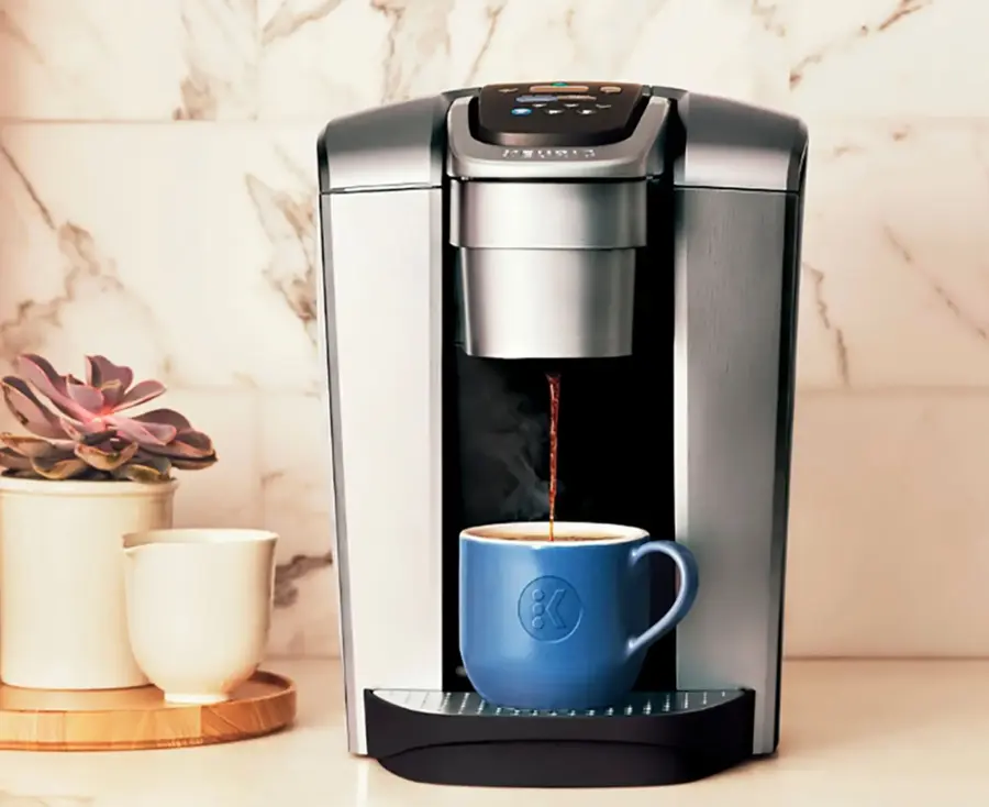 Alt View 16. Keurig - K-Elite Single Serve K-Cup Pod Coffee Maker - Brushed Silver.