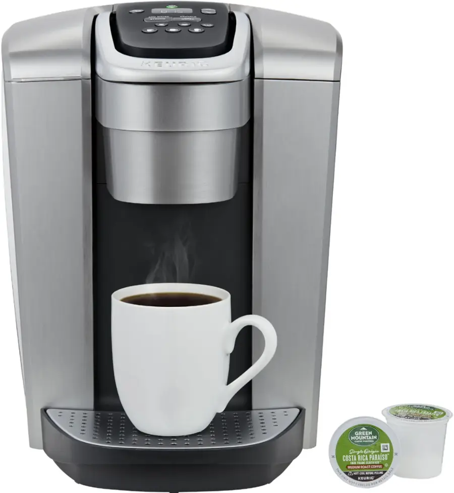 Alt View 17. Keurig - K-Elite Single Serve K-Cup Pod Coffee Maker - Brushed Silver.