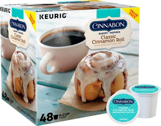 Front Zoom. Cinnabon - Classic Cinnamon Roll K-Cup Pods (48-Pack).