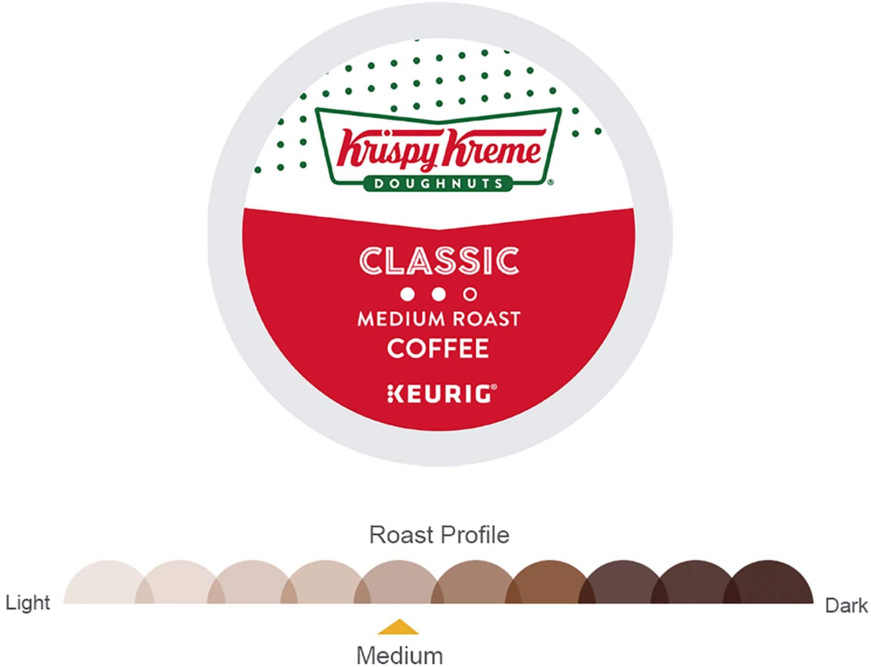 Alt View 11. Krispy Kreme - Classic - Medium Roast K-Cup Pods (48-Pack).