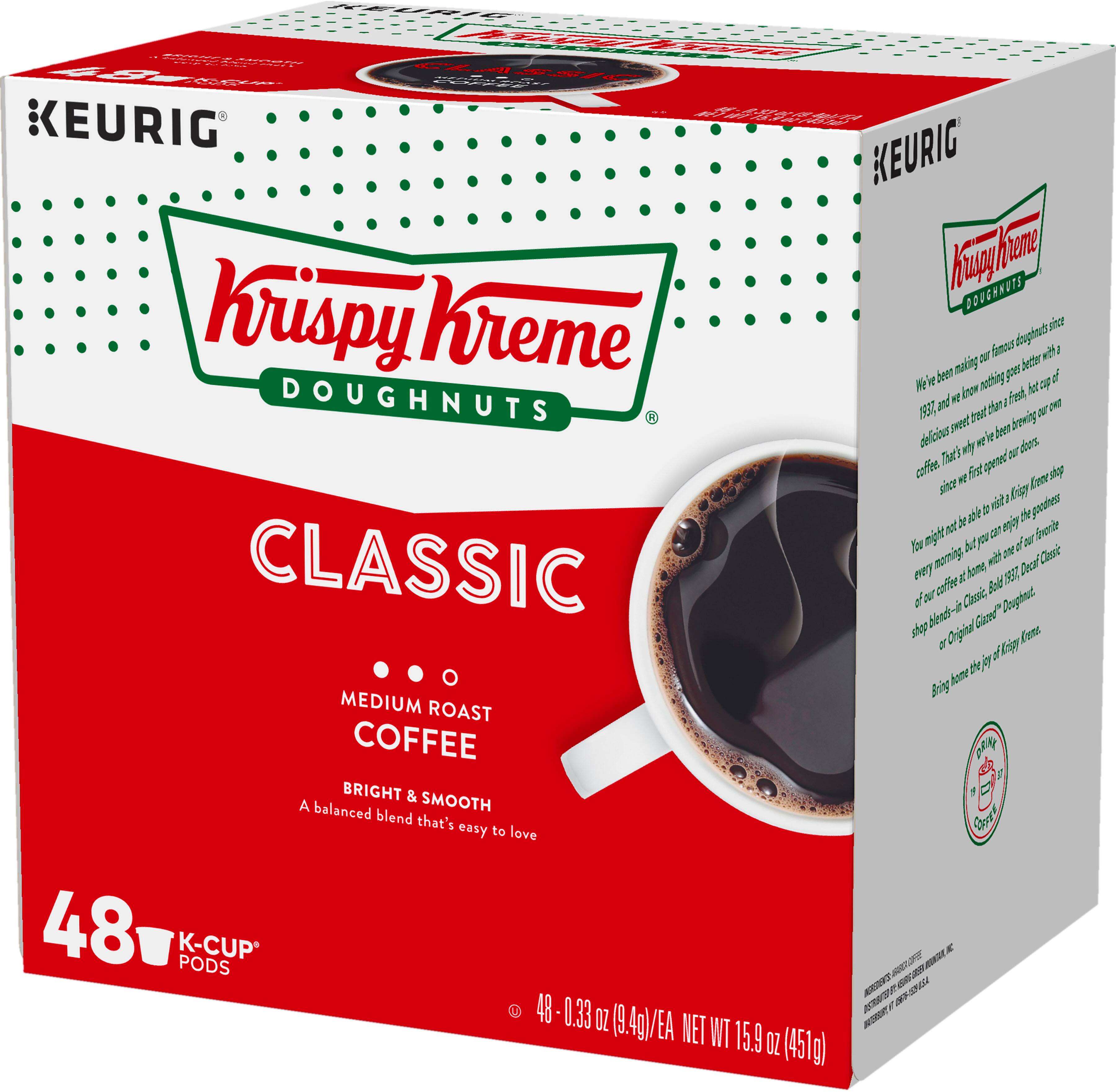 Alt View 18. Krispy Kreme - Classic - Medium Roast K-Cup Pods (48-Pack).