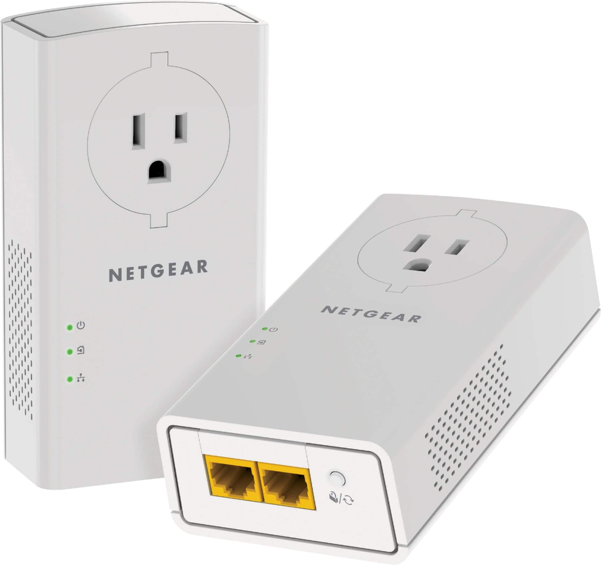 Front. NETGEAR - Powerline 2000 + Extra Outlet.