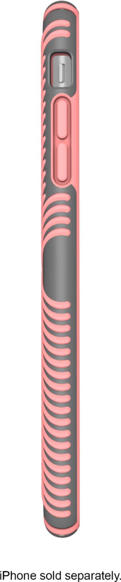 presidio grip case for apple iphone 8 plus - gunmetal gray/tart pink