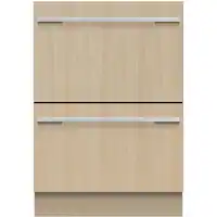 Fisher & Paykel - 24" Front Control Built-In Dishwasher - Custom Panel Ready - Front_Zoom