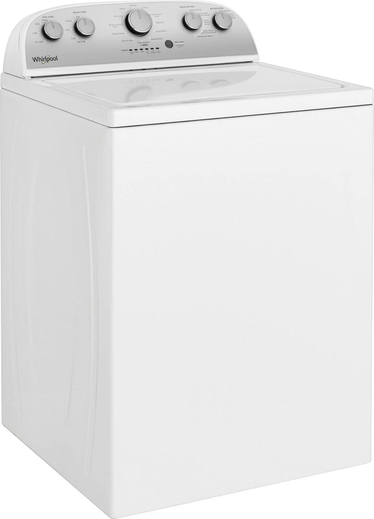 Angle. Whirlpool - 3.8 Cu. Ft. High Efficiency Top Load Washer with 360 Wash Agitator - White.