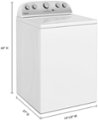 Alt View Zoom 2. Whirlpool - 3.8 Cu. Ft. High Efficiency Top Load Washer with 360 Wash Agitator - White.