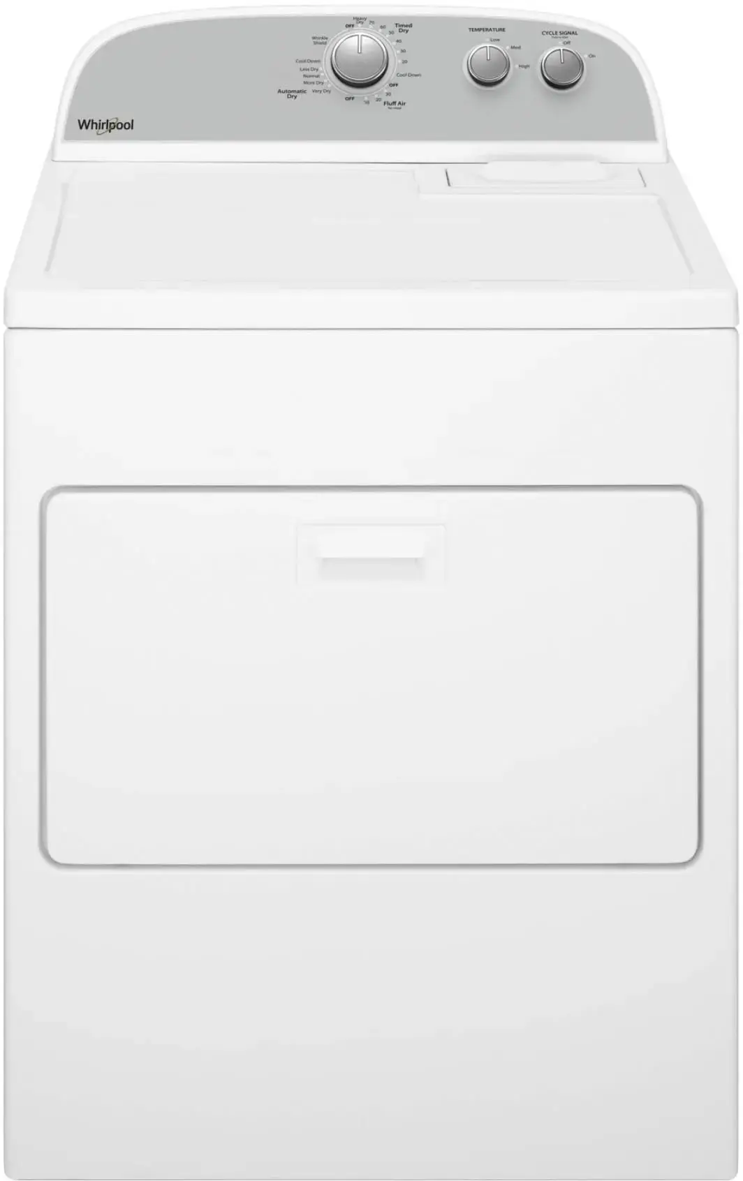 Whirlpool 7 Cu. Ft. Electric Dryer with AutoDry Drying System White ...