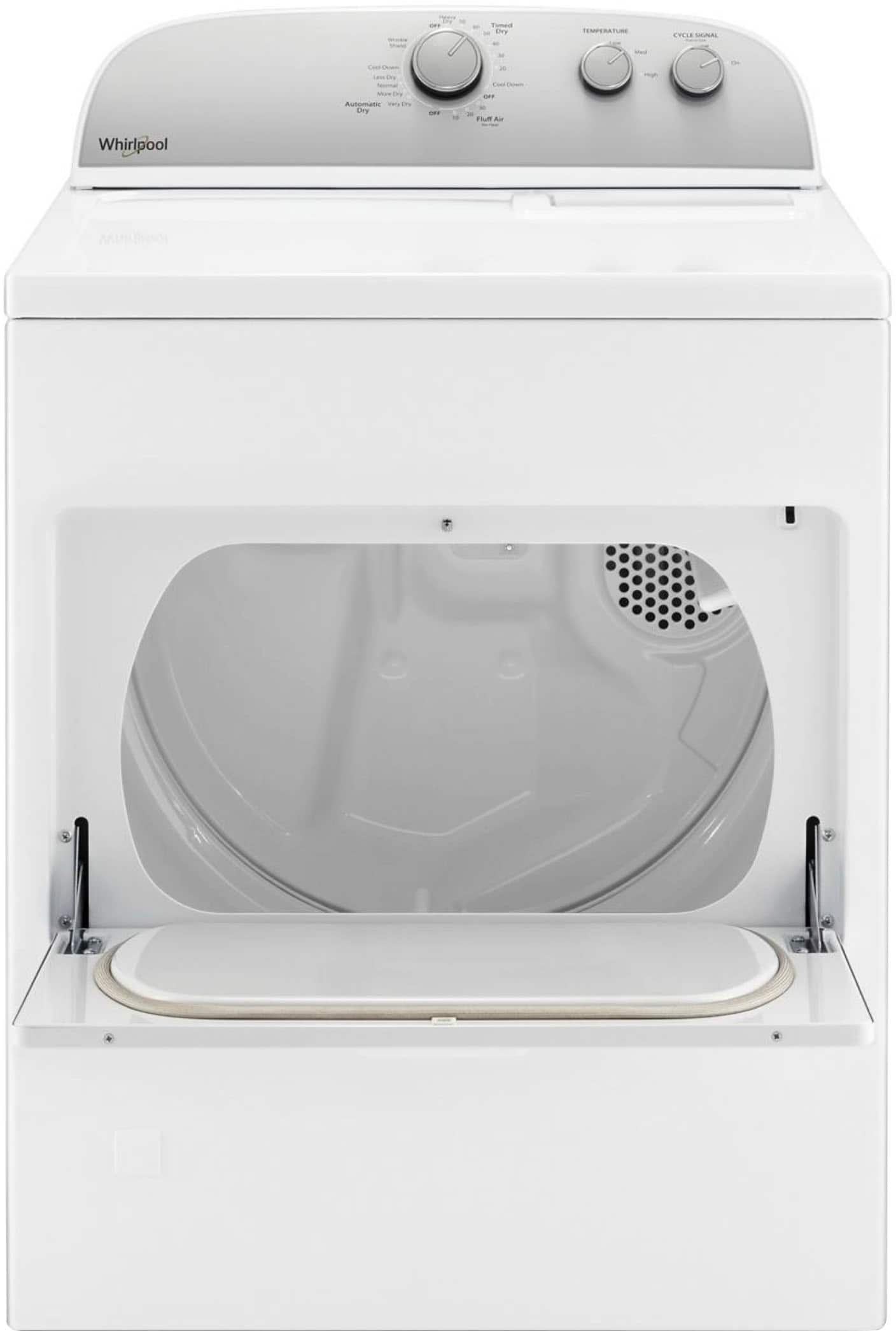 Alt View 6. Whirlpool - 7 Cu. Ft. Gas Dryer with AutoDry Drying System - White.
