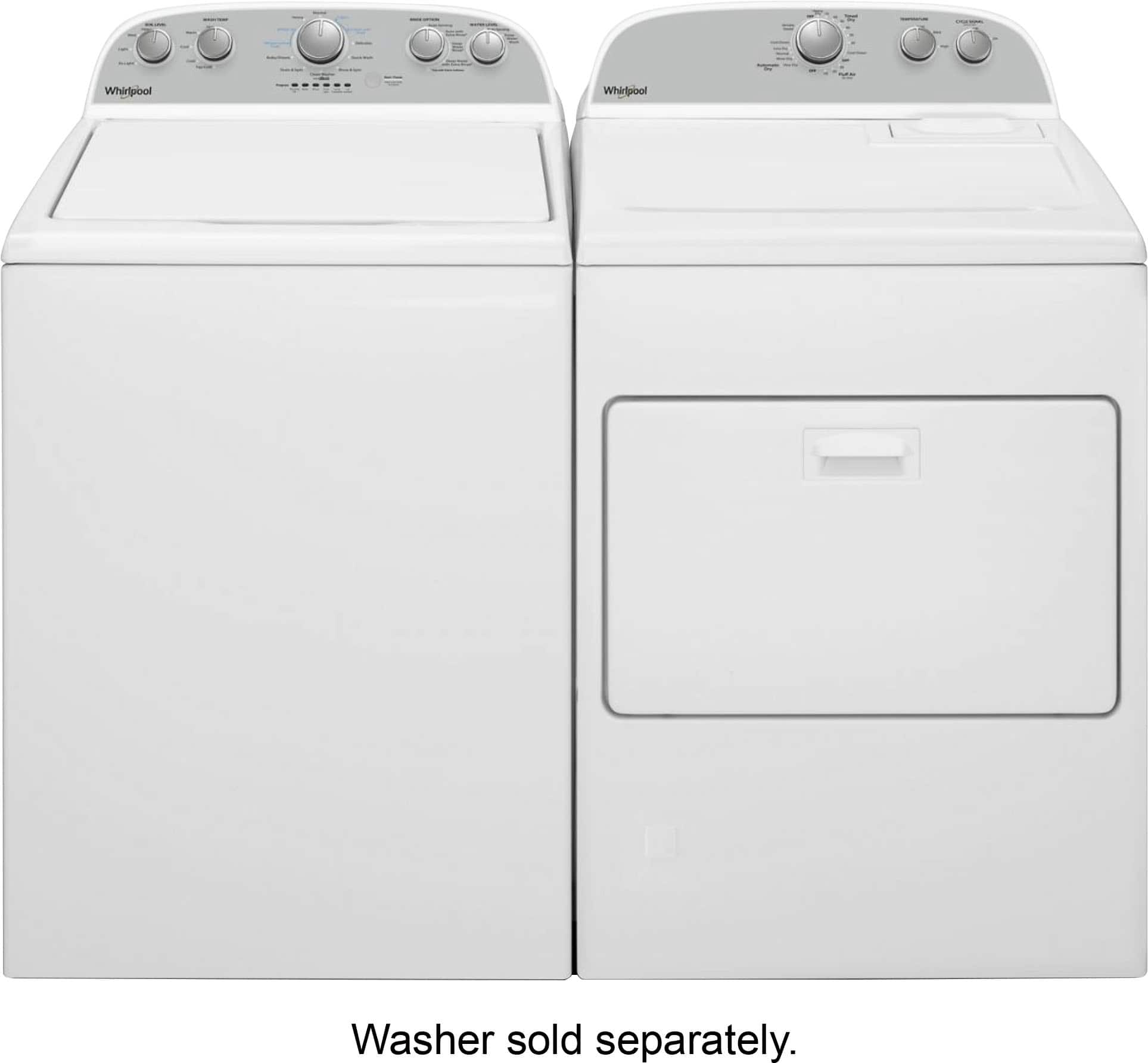 Alt View 16. Whirlpool - 7 Cu. Ft. Gas Dryer with AutoDry Drying System - White.