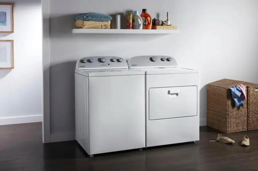 Alt View 19. Whirlpool - 7 Cu. Ft. Gas Dryer with AutoDry Drying System - White.