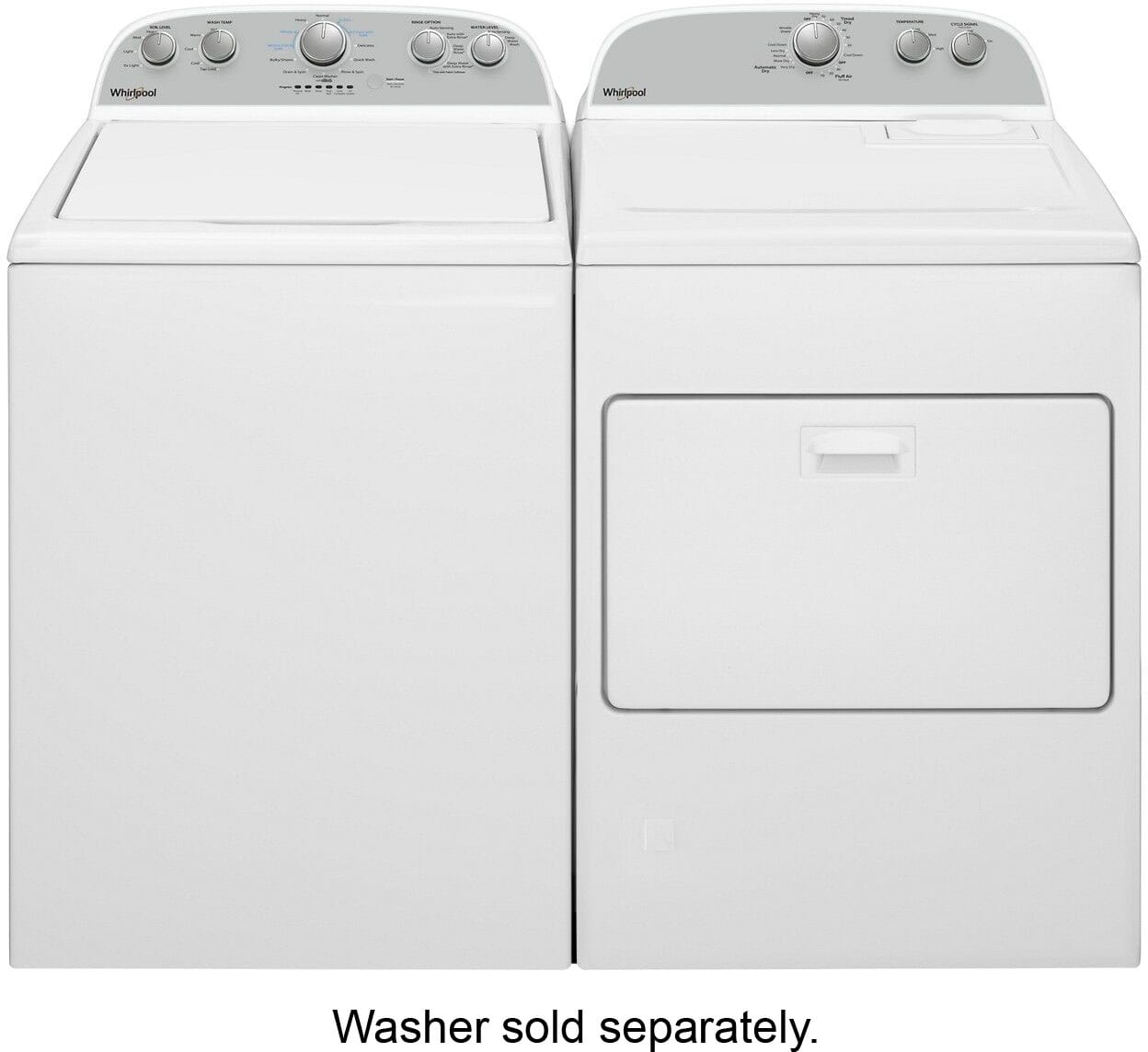 Alt View 20. Whirlpool - 7 Cu. Ft. Gas Dryer with AutoDry Drying System - White.