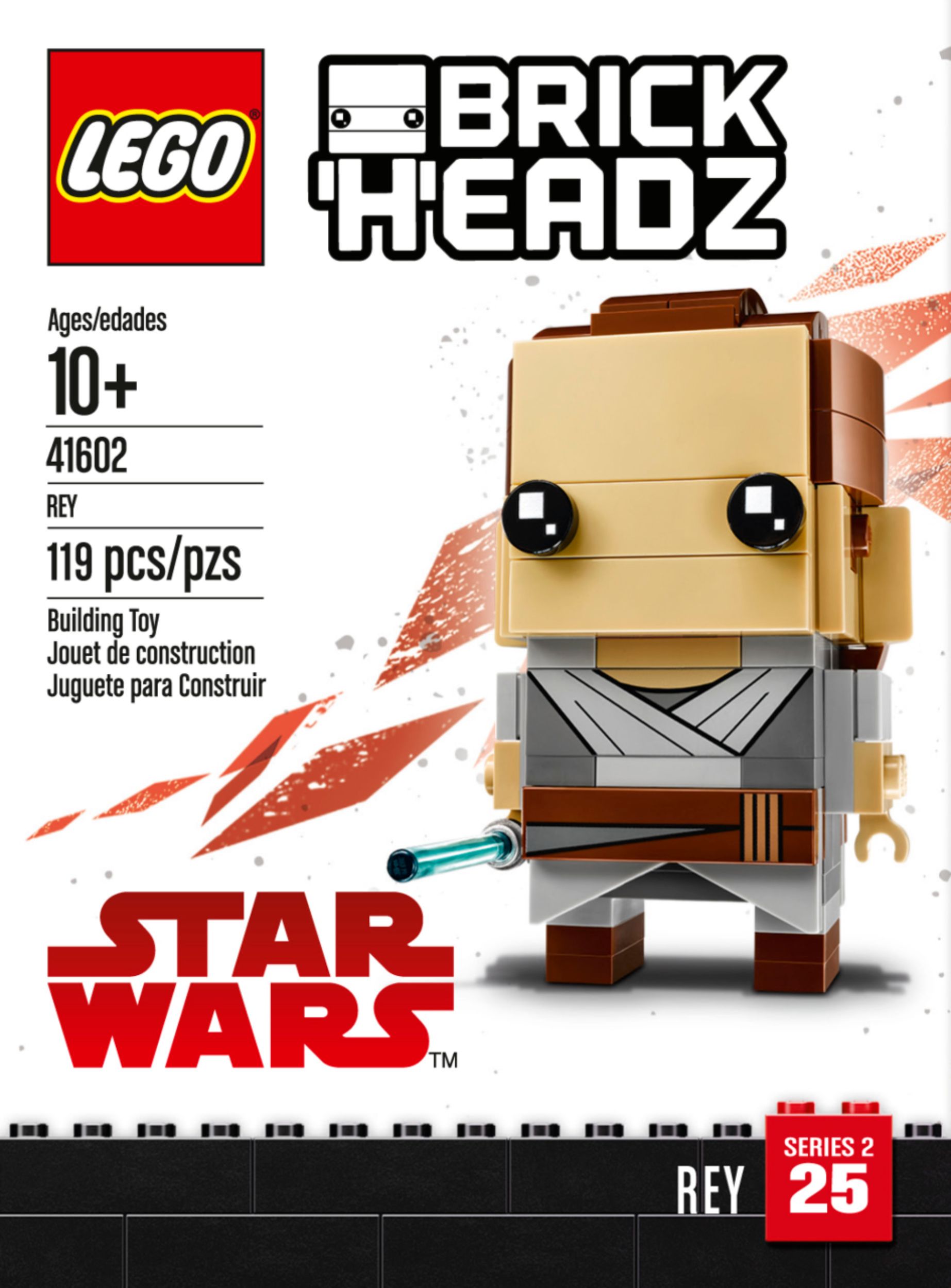 Sandsynligvis Forstærker spejder Best Buy: LEGO BrickHeadz Star Wars Rey 41602 Gray 6208589