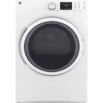 GE - 7.5 Cu. Ft. 10-Cycle Gas Dryer - White On White - Front_Standard