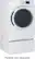 Alt View 1. GE - 7.5 Cu. Ft. 13-Cycle Electric Dryer with Steam.