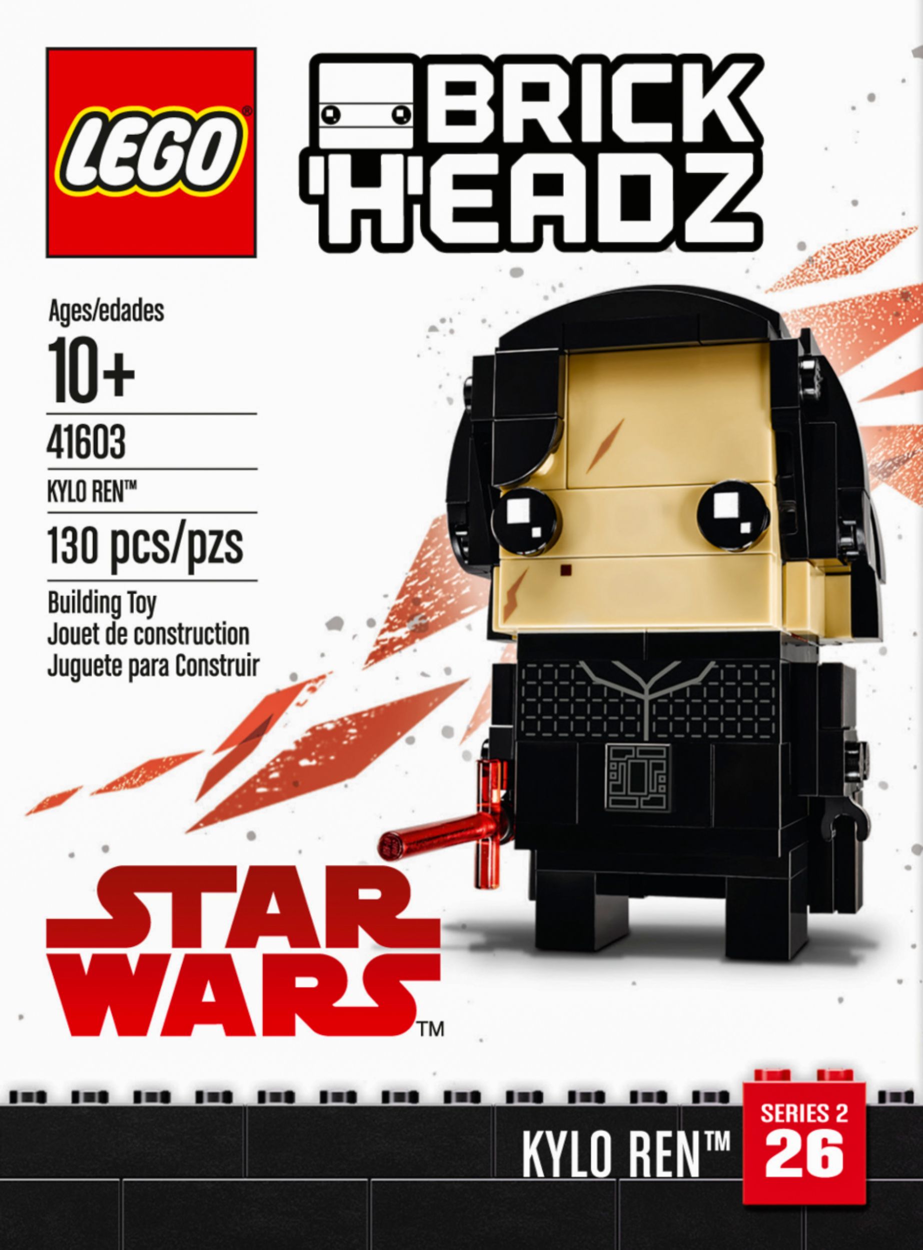 Træts webspindel Tage en risiko Kristendom Best Buy: LEGO BrickHeadz Star Wars Kylo Ren 41603 Black 6210189